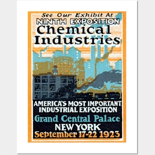 1923 Chemical Industry Exposition Posters and Art